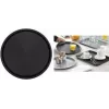 Esmeyer OHIO vassoio rotondo da portata, plastica nera, superficie antiscivolo gommata, 35 cm 307-016