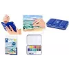 STAEDTLER 888M M12-C set acquerelli metallizzati, 12 colori in scatola metallica con tavolozza e anello per dito