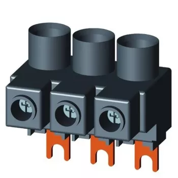 Siemens 3RV29255EB morsetto di alimentazione per interruttori di protezione motore 3RV2.5/3RV2.6, tripolare, 115 A, collegamento a vite