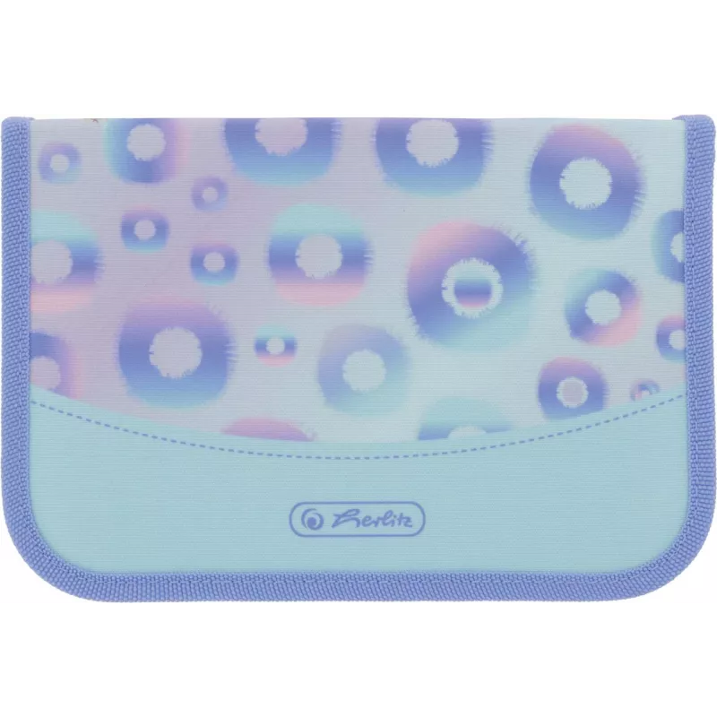 Herlitz Mystic Mermaid astuccio portapenne completo, 31 pezzi, blu/rosa, poliestere 300001564