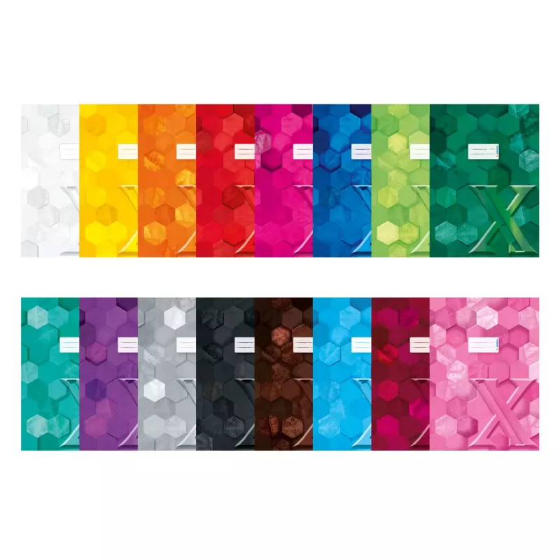 HERMA copertina per quaderni X, cartone, DIN A4, marrone, con campo per etichetta, 10 pz (20092)
