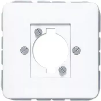 JUNG CD 568 WW copertura per connettore XLR (serie P), duroplast, serie CD, bianco alpino