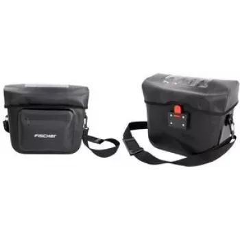 FISCHER FAHRRAD PLUS borsa da manubrio Terra nero (50651)