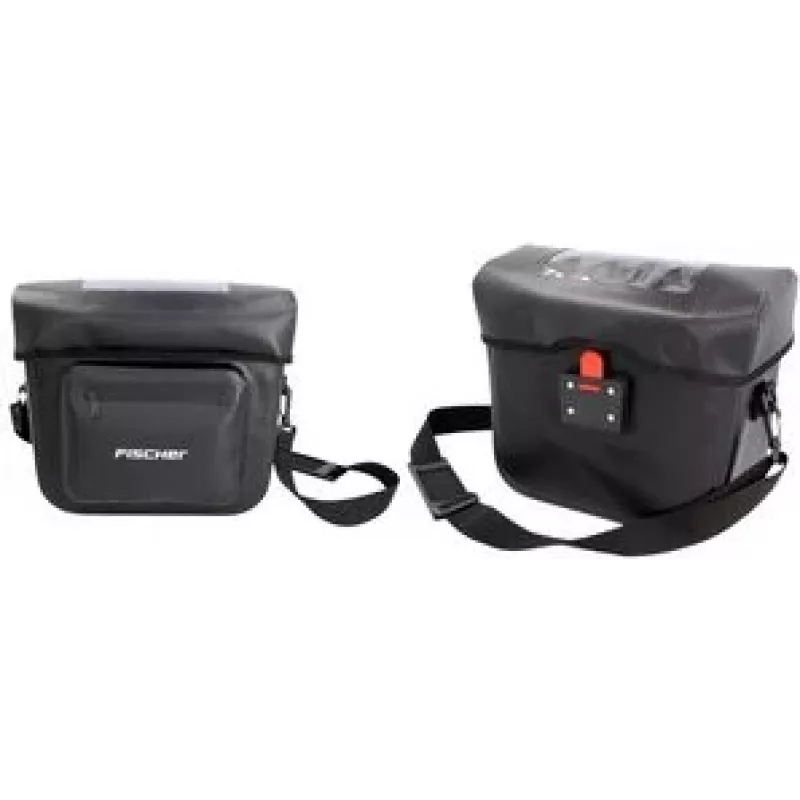 FISCHER FAHRRAD PLUS borsa da manubrio Terra nero (50651)
