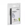DURABLE portabadge 90x54 mm con clip combinata, trasparente, 5 pz (861019)