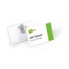 DURABLE portabadge 90x54 mm con clip combinata, trasparente, 5 pz (861019)