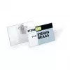 DURABLE portabadge 90x54 mm con clip combinata, trasparente, 5 pz (861019)