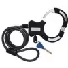 FISCHER lucchetto a cavo con supporto per telaio, 1200 mm, chiusura a manette con chiave, nero 50745