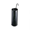 Durable base portaparalume in metallo rotonda, 28,5 L, nero (335001)