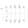 Siemens SIRIUS 3RT2 contattore di potenza 3RT20162AB01, 3 poli, 7,5 A, bobina 24 V AC, morsetti a vite