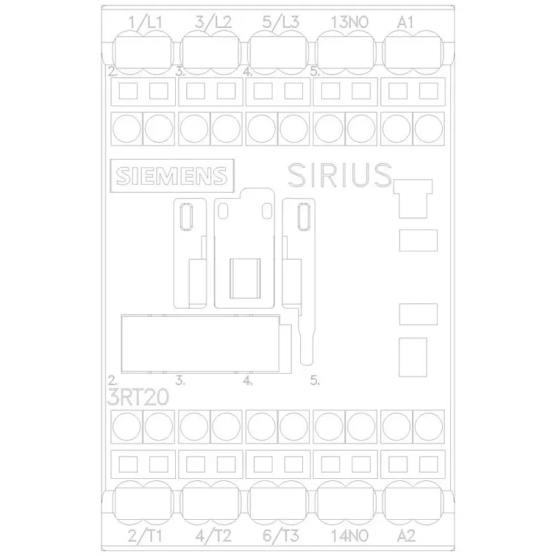 Siemens SIRIUS 3RT2 contattore di potenza 3RT20162AB01, 3 poli, 7,5 A, bobina 24 V AC, morsetti a vite