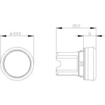 Siemens SIRIUS ACT elemento frontale pulsante luminoso, metallo lucido, verde, 22 mm 3SU1051-0AA40-0AA0