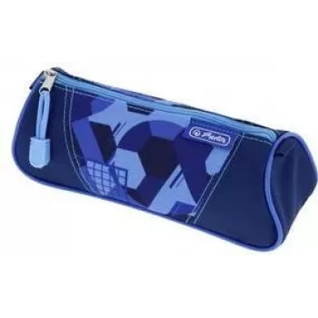 Herlitz astuccio triangolare blu Goal poliestere, 1 scomparto con cerniera 400205920