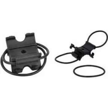 FISCHER supporto universale per pompa da bicicletta, plastica nera, per tutte le pompe a mano comuni, 1 pz. (85574)