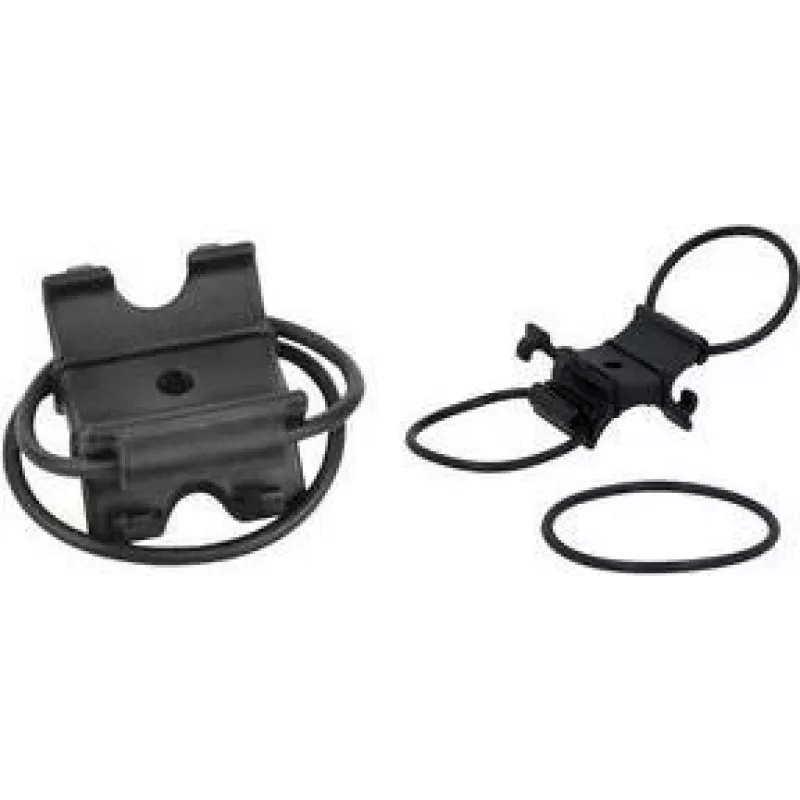 FISCHER supporto universale per pompa da bicicletta, plastica nera, per tutte le pompe a mano comuni, 1 pz. (85574)