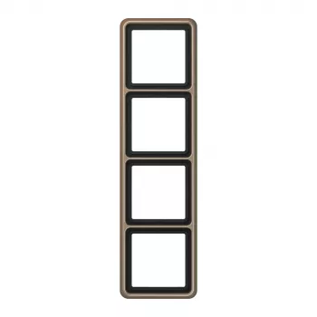 JUNG CD584GB cornice 4 moduli, alluminio anodizzato oro-bronzo, serie CD 500