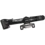 FISCHER mini pompa da bicicletta con impugnatura a T, nera, commutabile alta pressione/alto volume, telescopica - 1 pz. (85581)
