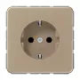 JUNG CD1520KIGB inserto presa Schuko, alluminio bronzo-oro