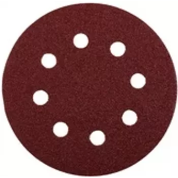 kwb 491904 dischi abrasivi 125 mm P40 confezione da 5 con velcro 8 fori
