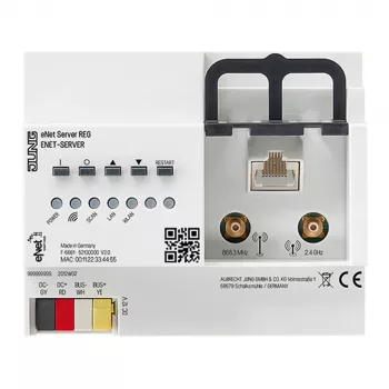 JUNG eNet Server case per guida DIN 6TE con alimentatore a spina ENET-SERVER