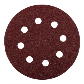 kwb 491924 dischi abrasivi 125 mm grana 60, confezione da 5, velcro, ossido di alluminio, per legno, metallo, vernice