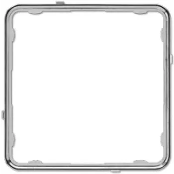 JUNG CDP 81 GCR Cornice applicazione, CD PLUS, termoplastica, cromo lucido (galvanizzato)