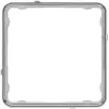 JUNG CDP 81 GCR Cornice applicazione, CD PLUS, termoplastica, cromo lucido (galvanizzato)