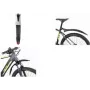 FISCHER Set parafanghi bici 26-29 pollici plastica chiusura rapida nero 85968