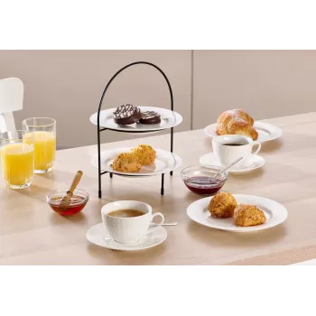 Ritzenhoff & Breker TJÄNA Alzata per torte a 2 livelli, metallo nero, 220x170x280 mm 221367