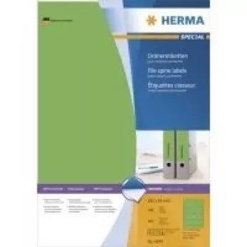 HERMA SuperPrint Etichette per raccoglitori verde 61 x 192 mm 400 etichette (100 fogli x 4) 4299
