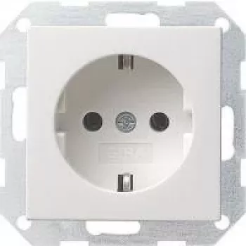 Gira System 55 Presa Schuko, bianco puro satinato, 16 A, da incasso 018827