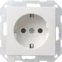 Gira System 55 Presa Schuko, bianco puro satinato, 16 A, da incasso 018827