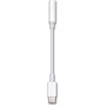 2GO 797008 Cavo adattatore USB-C a 3,5 mm audio, 0,1 m, bianco