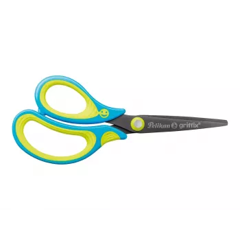 Pelikan 810265 Forbici per ufficio e bricolage taglio dritto blu-giallo