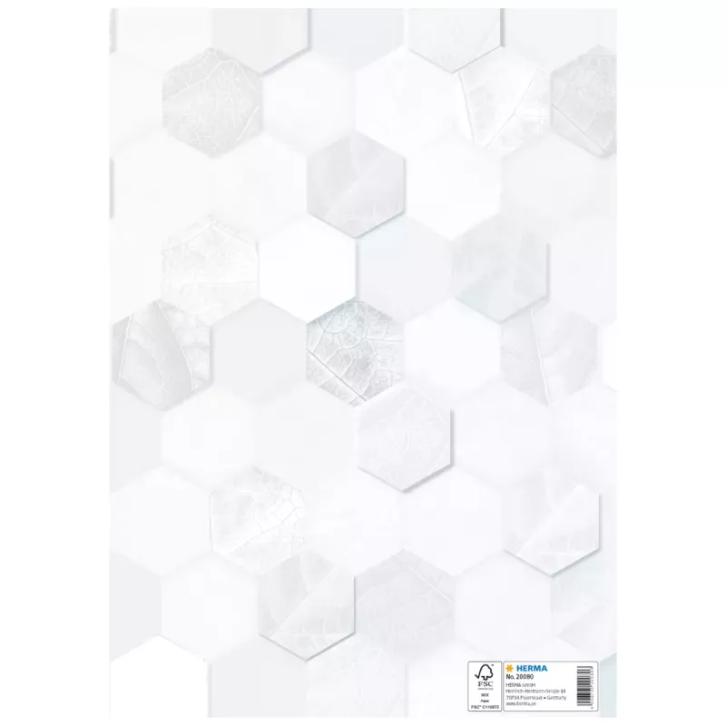 HERMA Heftschoner Copertine per quaderni, cartoncino, DIN A4, bianco, confezione da 10 20080