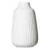 Ritzenhoff & Breker SANREMO Set 2 vasi per fiori in gres bianco, 240 mm, struttura decorativa a scanalature 746655