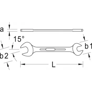 GEDORE chiave a doppia forchetta 19x22 mm (6066770)