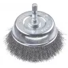 kwb spazzola metallica a tazza 75 mm, acciaio ondulato 0,2 mm, gambo 6 mm per metallo e pietra 606310