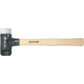 Wiha 26582 martello Safety-Soft-Face, facce nere/bianche, 3000 g, manico in hickory
