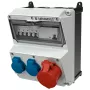 MENNEKES AMAXX combinazione di prese, IP44, 32A, 400V, 1x CEE 32A 5p, 2x Schuko 16A, interruttore differenziale 30mA, interruttore automatico 920080