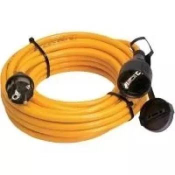 AS Schwabe 25 m prolunga in gomma arancione con spina e presa Schuko, 3G1,5 mm², IP44, 16 A, 230 V 59225