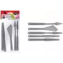 Marabu set spatole per miscelazione, plastica, 5 pezzi, per colori a impasto, paste strutturate, colori acrilici, colori a olio, gel 0173000000031