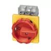 Siemens 3LD2804-0TK53 interruttore principale tripolare / interruttore di emergenza, 125 A, montaggio frontale, rosso/giallo