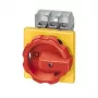 Siemens 3LD2804-0TK53 interruttore principale tripolare / interruttore di emergenza, 125 A, montaggio frontale, rosso/giallo