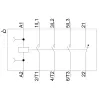 Siemens SIRIUS 3RT2 contattore di potenza 3RT2018-2AP02, tripolare, 18 A, bobina 24 V AC, morsetti a vite