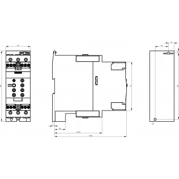 SIEMENS SIRIUS 3RW4038-1 avviatore progressivo, 37 kW, 72 A, 200-460 V AC, comando 24 V AC/DC, morsetti a vite 3RW40381BB04
