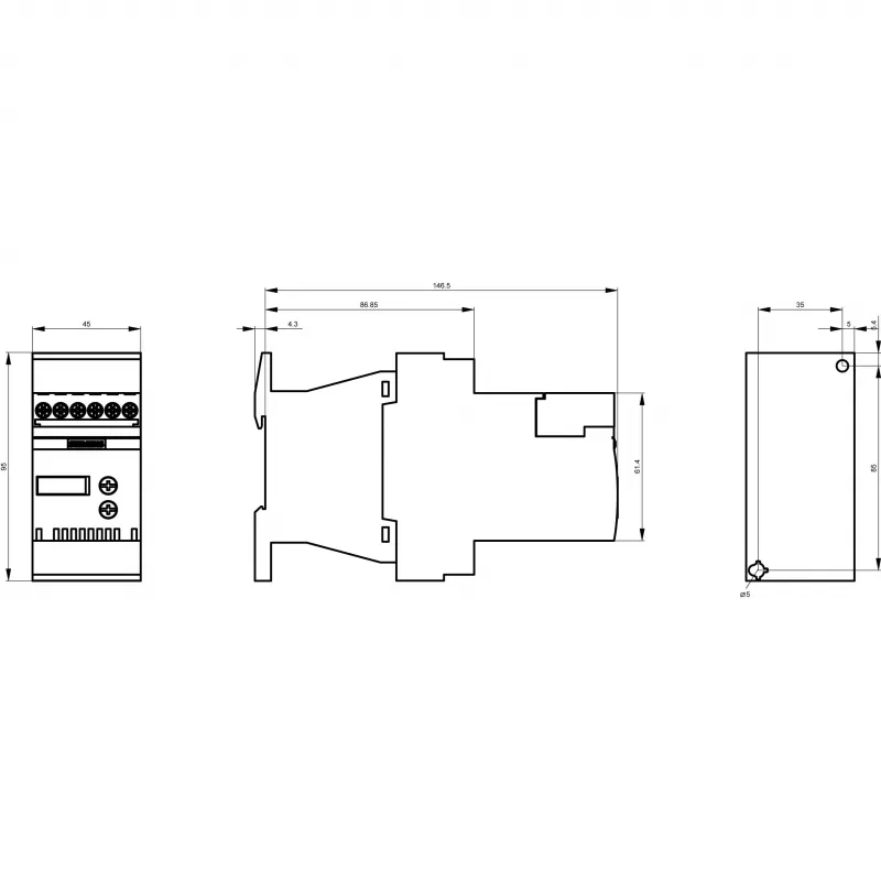 Siemens SIRIUS 3RW3017-1BB04 avviatore progressivo, S00, 17 A, 200-480 V AC, comando 24 V AC/DC