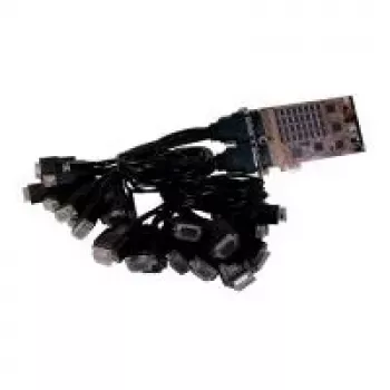 EXSYS EX-44032 PCIe 32 porte RS-232 Scheda seriale con cavi Octopus