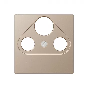 Jung A 561 PLSAT CH copertura centrale color champagne per presa SAT-TV a 4 fori
