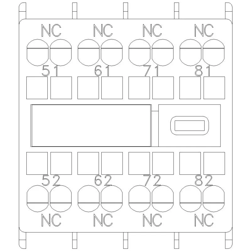 SIEMENS blocco contatti ausiliari 40E SB10E S00 3RH2911-2G (3RH29112GA04)
